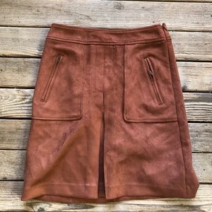 Faux Suede Skirt
